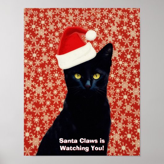 Santa "Klauw" Claus Grappige Poster Kunst van Zwar (Voorkant)