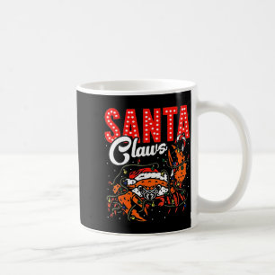 Santa Klauwen Kerst Grappige Krab Lichten Vakantie Koffiemok