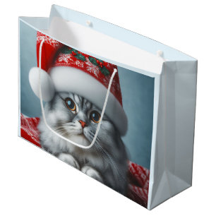 Santa Klauwen komt naar de stad Festieve Kat Groot Cadeauzakje