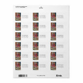 Santa Knokks op het  adreslabel van de deur Etiket (Full Sheet)