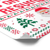 Santa Knows You Lied On Your Resume Funny Office C Poster (Hoek)