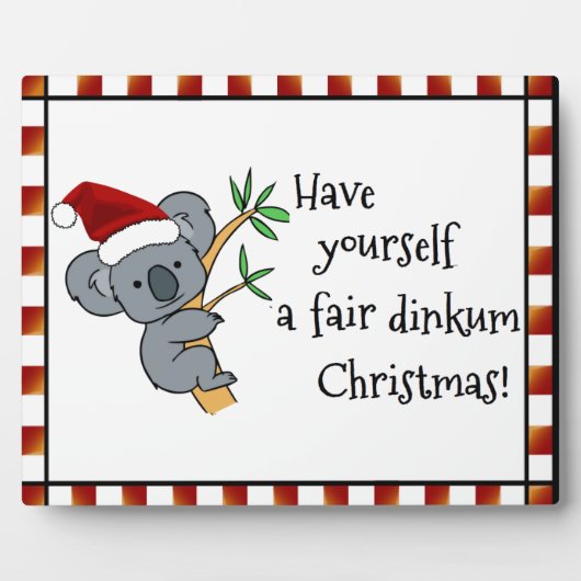 Santa Koala - Fair Dinkum Fotoplaat (Voorkant)