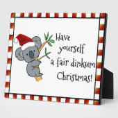 Santa Koala - Fair Dinkum Fotoplaat (Zijkant)