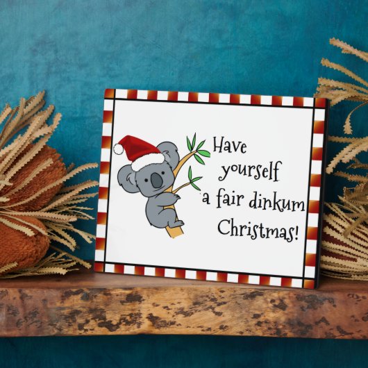 Santa Koala - Fair Dinkum Fotoplaat (Zijkant)