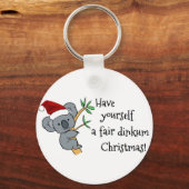 Santa Koala - Fair Dinkum Sleutelhanger (Voorkant)