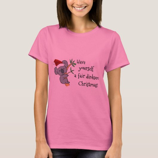 Santa Koala - Fair Dinkum T-shirt (Voorkant)