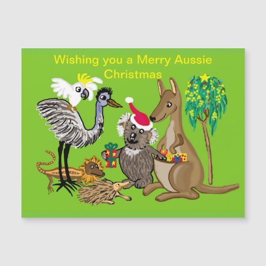 Santa koala geeft Aussie kerstcadeaus (Voorkant)