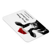 Santa Koe - Holstein Dairy Kerstmis Koe Magneet (Rechterzijde)