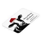 Santa Koe - Holstein Dairy Kerstmis Koe Magneet (Linkerzijde)
