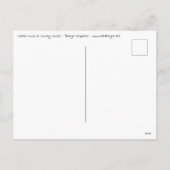 Santa Koe komt eraan! Feestdagenkaart (Achterkant)