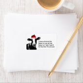 Santa Koe - ZuivelKoe met Santa Hat Etiket (Insitu)