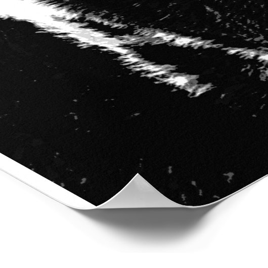 Santa Koe - ZuivelKoe met Santa Hat Poster (Hoek)