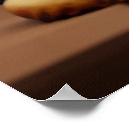 Santa, koekjes en melk | AI Art Poster (Hoek)