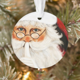 Santa komt Fun Kind Kerstmis Inspirativiteit Ornament