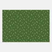 Santa komt inpakpapier Flat Sheet Set van 3 (Voorkant 3)