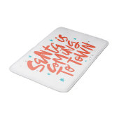 Santa komt naar de stad Holiday Design Badmat (Gekanteld)