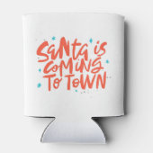 Santa komt naar de stad Holiday Design Blikjeskoeler (Achterkant)