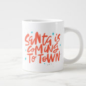 Santa komt naar de stad Holiday Design Grote Koffiekop (Rechts)