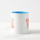 Santa komt naar de stad Holiday Design Mok (Midden)