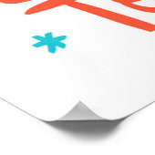 Santa komt naar de stad Holiday Design Poster (Hoek)