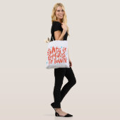 Santa komt naar de stad Holiday Design Tote Bag (Op model)