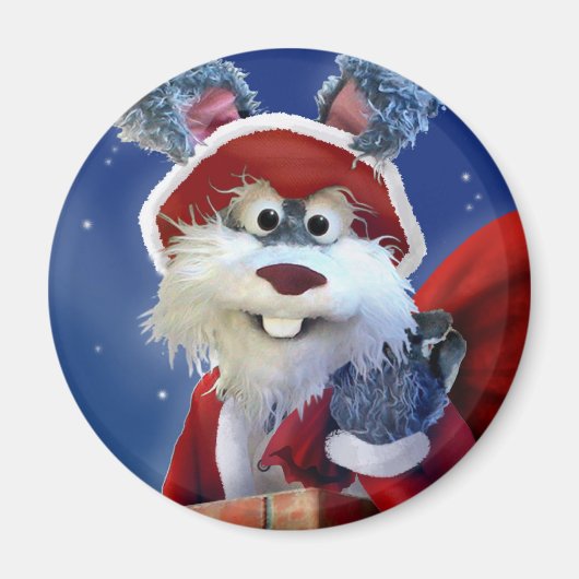Santa Konijn magneet (Voorkant)
