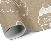 Santa Kraft Gift Wrap Paper Cadeaupapier (Rol Hoek)