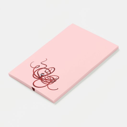 Santa Kraken Post-it® Notes (Schuin)