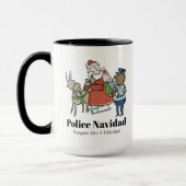 Santa krijgt een snelheidsboete  Mok (Links)