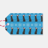 Santa Lab kerstcadeLabel Cadeaulabel (Achterkant Horizontaal)