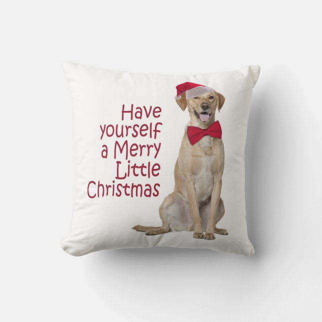 Santa Lab Pillow Kussen (Voorkant)