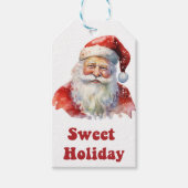 Santa labels voor feestelijk cadeau geven! cadeaulabel (Voorkant)