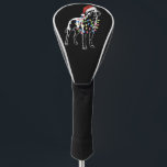 Santa Labrador Retriever Christmas Light Hondenlie Golfheadcover<br><div class="desc">Santa Labrador Retriever Christmas Lights Hondenliefhebber</div>