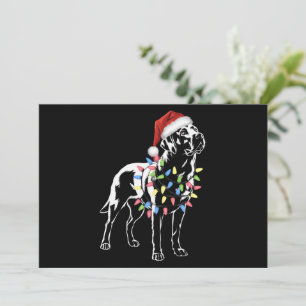 Santa Labrador Retriever Kerstlicht Hond Liefhebbe Feestdagenkaart