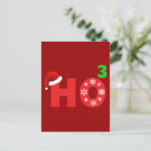 santa lacht op kerst feestdagenkaart (Staand voorkant)