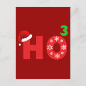 santa lacht op kerst feestdagenkaart (Voorkant)