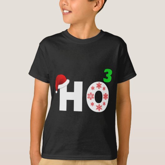 santa lacht op kerst t-shirt (Voorkant)