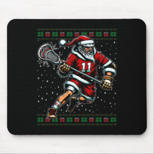 Santa Lacrosse Lelijke Kersttrui Muismat