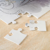 Santa Lantaarn Wandel Winter Cottage Scene Legpuzzel (Zijkant)