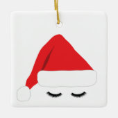 Santa Lashes Ornament (Voorkant)