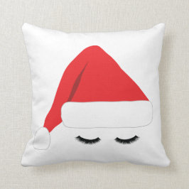 Santa Lashes Pillow Kussen