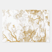 Santa-Left-Right Facing Oriental Wallpaper Inpakpapier Vel (Voorkant 2)