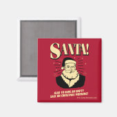Santa: Lege zak op kerstochtend Magneet (Voorkant / Achterkant)