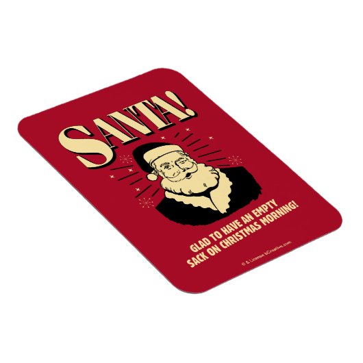 Santa: Lege zak op kerstochtend Magneet (Rechterzijde)