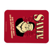 Santa: Lege zak op kerstochtend Magneet (Horizontaal)