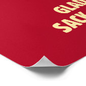 Santa: Lege zak op kerstochtend Poster (Hoek)