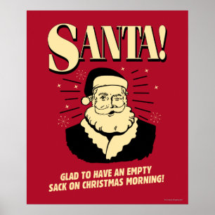 Santa: Lege zak op kerstochtend Poster