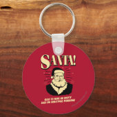 Santa: Lege zak op kerstochtend Sleutelhanger (Voorkant)