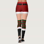 Santa Leggings Funny kerstkostuum Leggings (Achterkant)