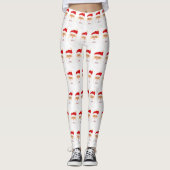 Santa Leggings met zijn Face Pet en Beard (Voorkant)